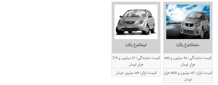 آخرین قیمت روز خودروهای داخلی در بازار +جدول