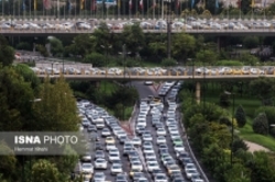 وضعیت ترافیکی تهران در روز طبیعت