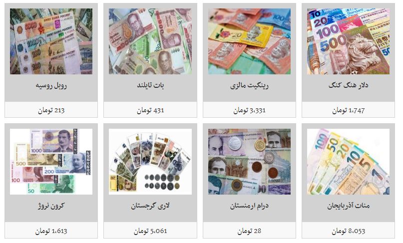 نرخ تمامی ارزها در بازار تهران + جدول