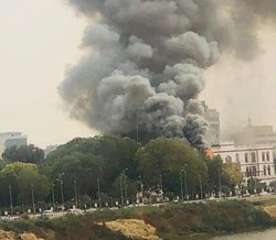 آتش سوزی در کاخ ریاست جمهوری سودان
