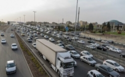 ترافیک نیمه سنگین در آزادراه تهران به کرج