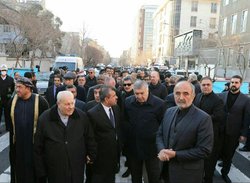 حضور سفرای  ترکیه ، سوریه، عراق، فلسطین و افغانستان  در مراسم تشییع سردار سلیمانی