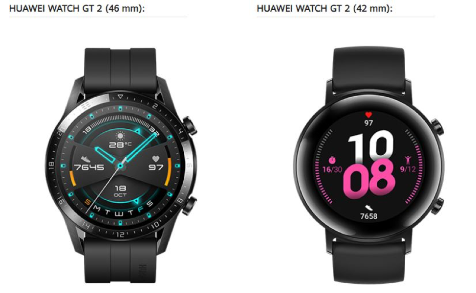 چگونه بهترین گزینه را بین نسخههای 42 و 46 میلیمتری Huawei Watch GT2 انتخاب کنیم چگونه بهترین گزینه را بین نسخههای 42 و 46 میلیمتری Huawei Watch GT2 انتخاب کنیم