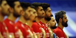 والیبال انتخابی المپیک| ملی‌پوشان ایران با مچ‌بند مشکی وارد زمین شدند