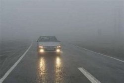 وضعیت جوی و ترافیکی راه‌های کشور   مه گرفتگی در محورهای ١٠استان