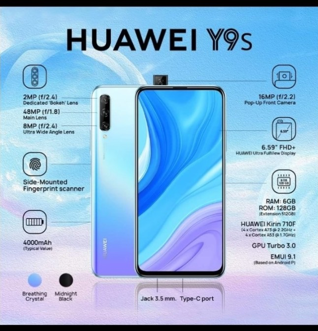 قدرت بالا و مصرف انرژی پایین گوشی هوآوی Y9s با کمک تراشه Kirin 710F قدرت بالا و مصرف انرژی پایین گوشی هوآوی Y9s با کمک تراشه Kirin 710F