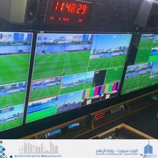 استقرار شبکه کویتی برای پخش بازی استقلال-الکویت در ورزشگاه راشد+تصاویر