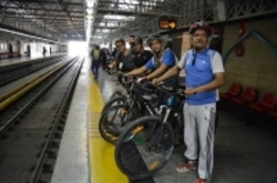 مترو سواری دوچرخه‌ها