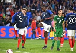 فرانسه در بازی دوستانه پیروز شد