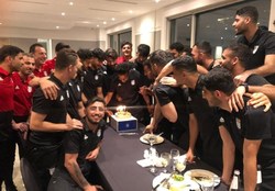 برگزاری جشن تولد شجاعی در اردوی تیم ملی