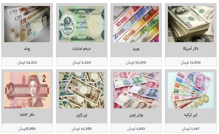 جدیدترین قیمت ارزها درصرافی / دلار ۱۲ هزار و ۵۰ تومان شد جدیدترین قیمت ارزها درصرافی / دلار ۱۲ هزار و ۵۰ تومان شد