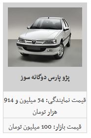 جدبدترین نرخ محصولات ایران خودرو در بازار/ پژو SLX ۴۰۵ به قیمت ۷۴ میلیون تومان رسید جدبدترین نرخ محصولات ایران خودرو در بازار/ پژو SLX ۴۰۵ به قیمت ۷۴ میلیون تومان رسید