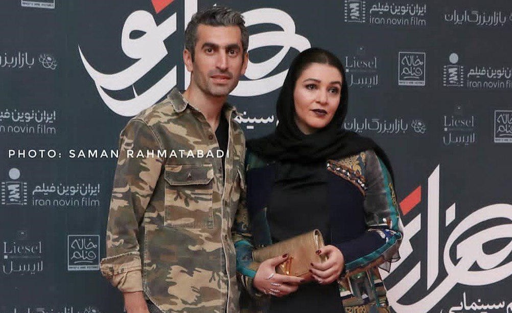 مجتبی جباری و همسرش در جمع سینمایی+عکس