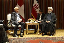 دیدار رئیس جمهور سوئیس با روحانی: دو کشور همکاری‌های دوجانبه را افزایش می‌دهند