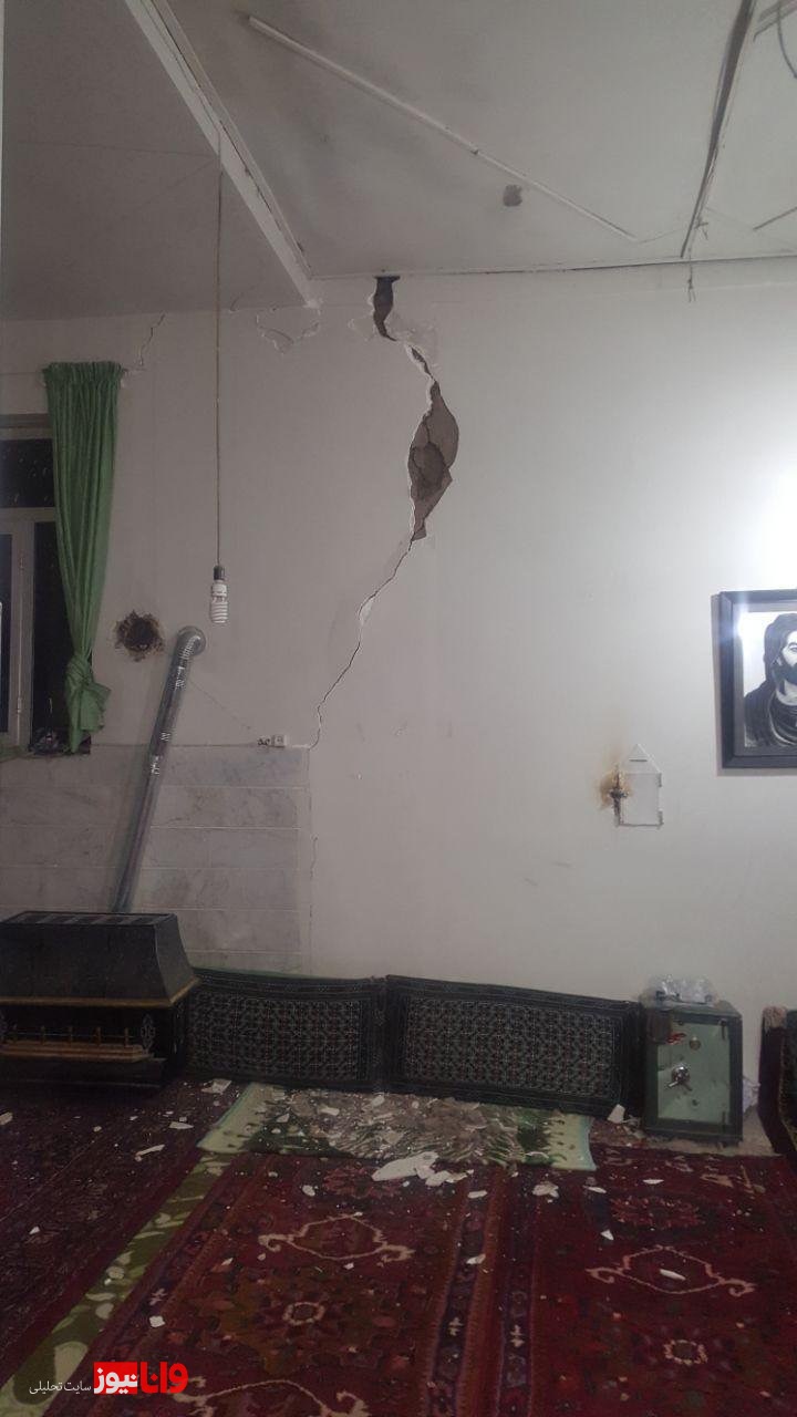خسارت زلزله میانه +عکس