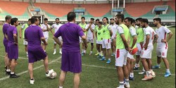 اعضاى تیم فوتبال امید ایران وارد دوحه شدند