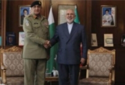 دیدار فرمانده ارتش پاکستان با محمد جواد ظریف