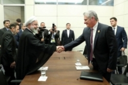 روحانی با رییس‌جمهور کوبا دیدار کرد