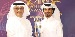 اقدام عجیب AFC؛ شیخ‌سلمان با حضور در قطر جایزه مرد سال آسیا را تقدیم کرد+تصاویر