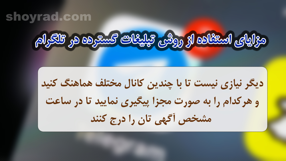 تبلیغات گسترده در تلگرام و نکات مهمی که باید بدانید! تبلیغات گسترده در تلگرام و نکات مهمی که باید بدانید!