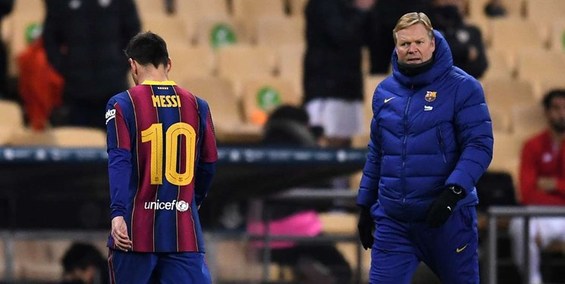 مسی از 2 بازی بارسلونا محروم شد