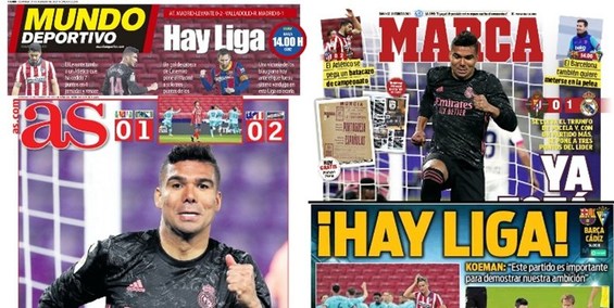 مطبوعات اسپانیا | اوج هیجان در لالیگا   رقابتی دیدنی بین مادریدی‌ها و بارسلونا