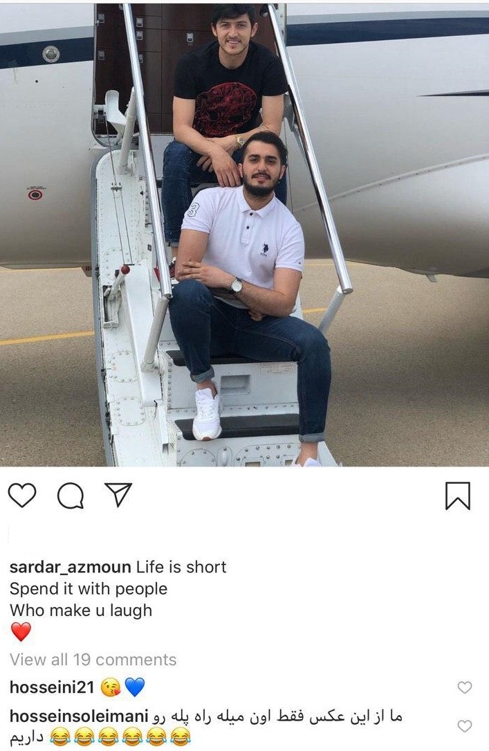 عکس| کامنت جالب آقای بازیگر زیر پست سردار آزمون عکس| کامنت جالب آقای بازیگر زیر پست سردار آزمون