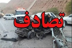 تصادف خودرو ون در اتوبان تهران- قم ٩ مصدوم بر جای گذاشت