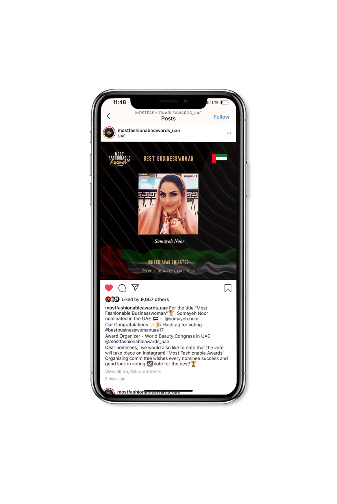 زن ایرانی کاندیدای شیک&zwnj;پوش&zwnj;ترین تاجر امارات شد