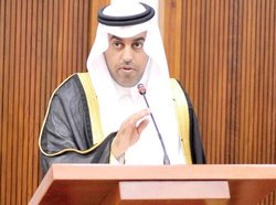 ادعای ضدایرانی رئیس پارلمان عربی در گفت‌وگو با هیات اتحادیه بین المجالس