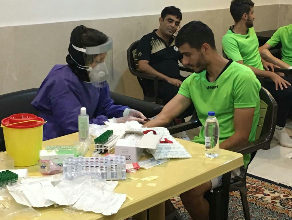 تست کرونای بازیکنان پارس جنوبی پیش از دیدار مقابل استقلال+عکس تست کرونای بازیکنان پارس جنوبی پیش از دیدار مقابل استقلال+عکس