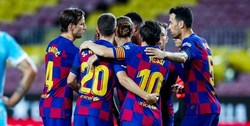 پیراهن اول بارسلونا در فصل 2020-2021 رونمایی شد+تصاویر