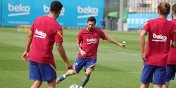 تمرینات بارسلونا با حضور پیانیچ، مسی و سوارس   آرامش به اردوی کومان رسید؟ +تصاویر