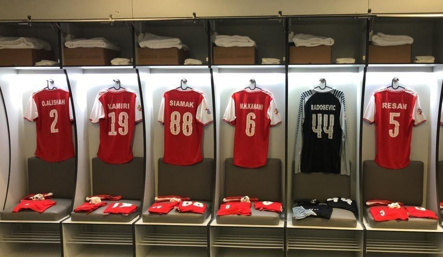 رختکن پرسپولیس پیش از دیدار مقابل السد+عکس رختکن پرسپولیس پیش از دیدار مقابل السد+عکس