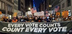 اعتراض‌های خیابانی در نیویورک پس از انتخابات ریاست جمهوری