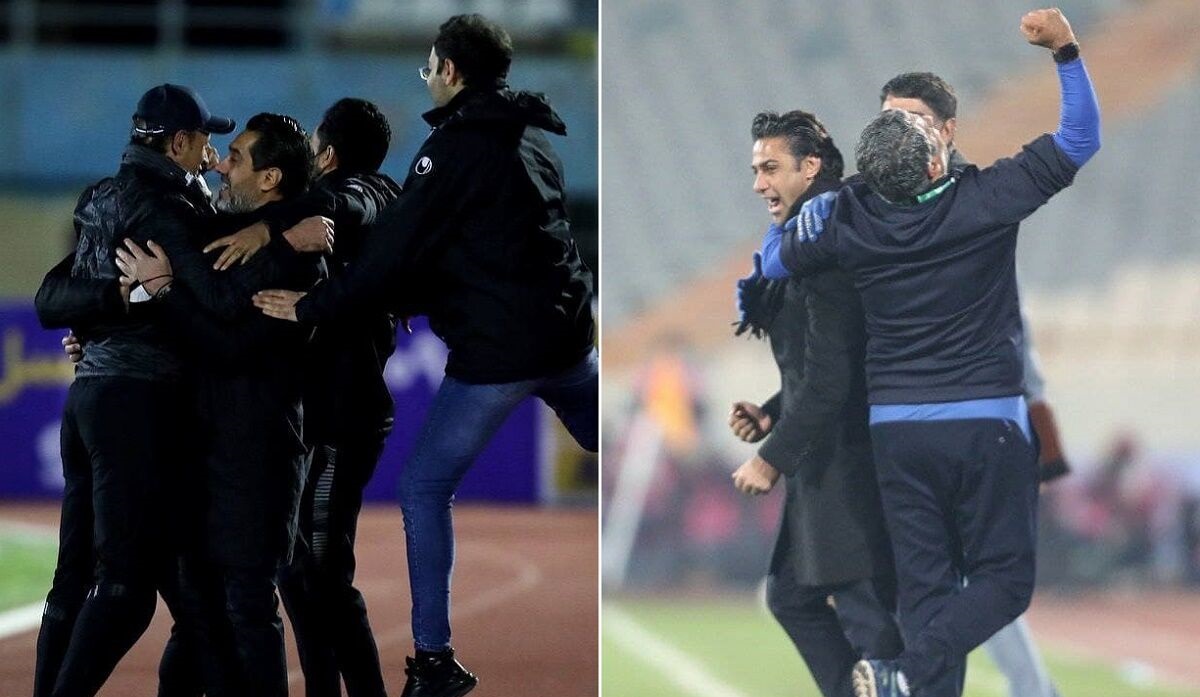 خوشحالی یحیی&zwnj; گل&zwnj;محمدی به سبک فرهاد مجیدی و دستیارانش+عکس