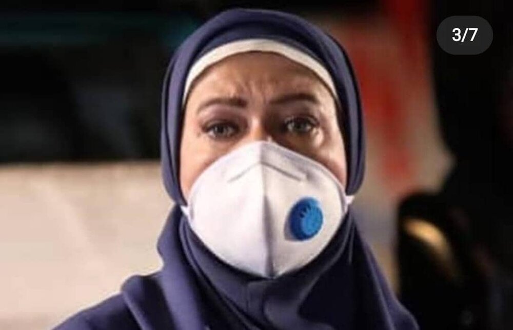 فریبا متخصص در لباس پرستاری / عکس