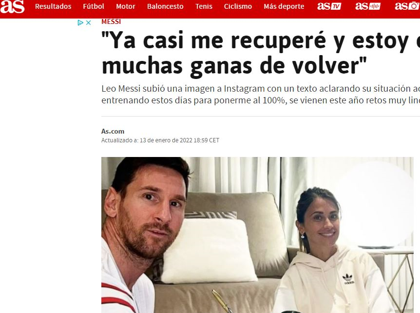 پیام احساسی مسی برای هواداران بعد از شکست کرونا+عکس پیام احساسی مسی برای هواداران بعد از شکست کرونا+عکس