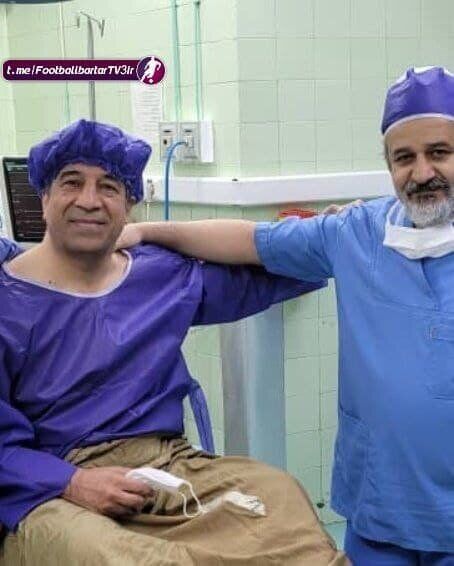 عکس| گزارشگر معروف زیر تیغ جراحی