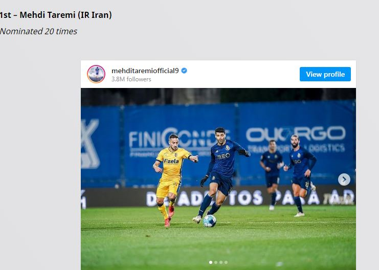 طارمی بهترین لژیونر سال آسیا+عکس