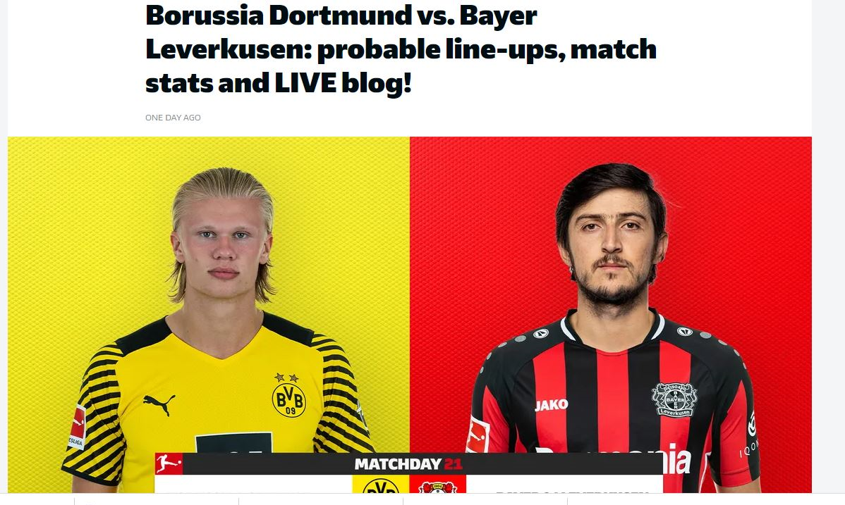 واکنش جالب بوندسلیگا به غیبت آزمون و هالند در جدال لورکوزن-دورتموند واکنش جالب بوندسلیگا به غیبت آزمون و هالند در جدال لورکوزن-دورتموند