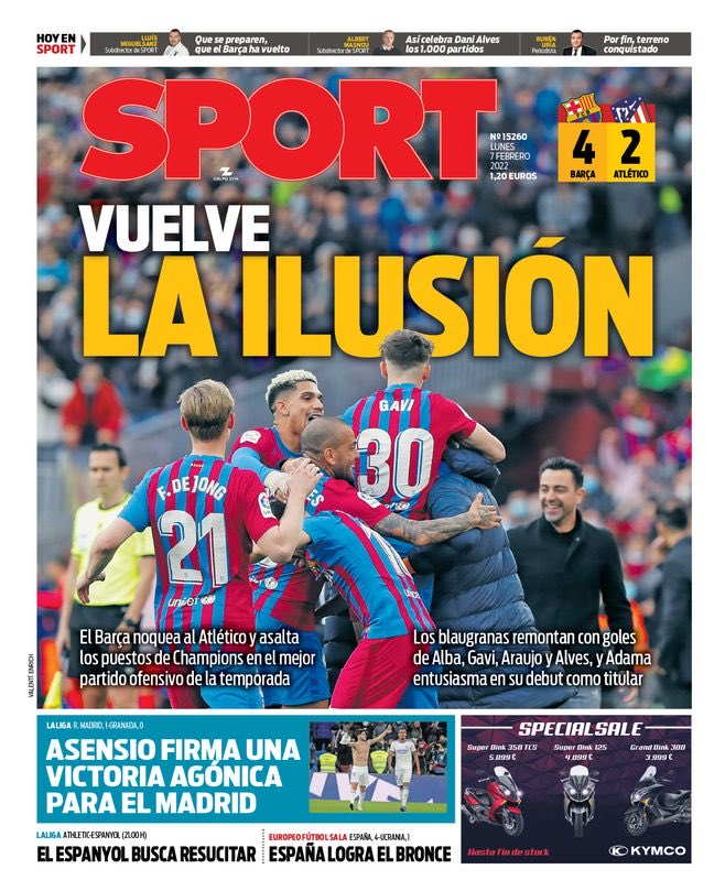 واکنش مطبوعات به نمایش عالی تیم ژاوی+عکس