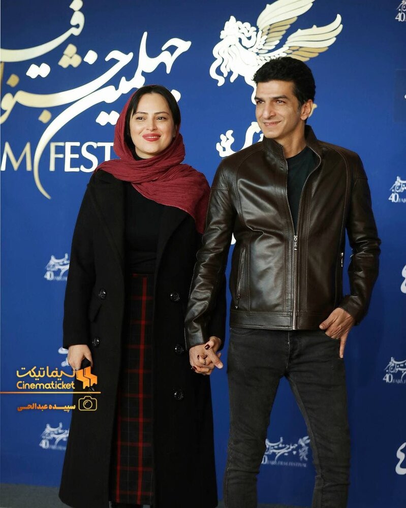 شیرین اسماعیلی و مهدی صباغی در خانه جشنواره فیلم فجر/ عکس 