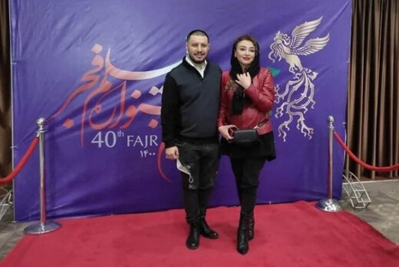 جواد عزتی و همسرش در خانه جشنواره فیلم فج+ عکس