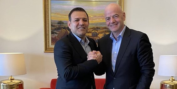 تکذیب دیدار رئیس فیفا با رییسی