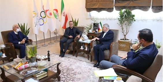 ماجدی در نشست با صالحی امیری: امیدوارم در این دوره تیم المپیک موفق شود