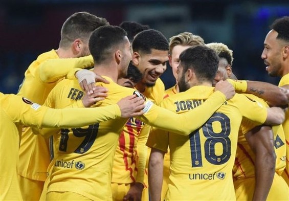 لیگ اروپا| بارسلونا با پیروزی قاطع در خانه ناپولی به مرحله یک هشتم نهایی صعود کرد  دورتموند حذف شد