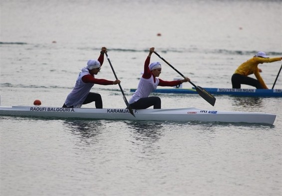 مسابقات انتخابی المپیک آبهای آرام| قایق دونفره ایران سوم شد و از کسب سهمیه بازماند