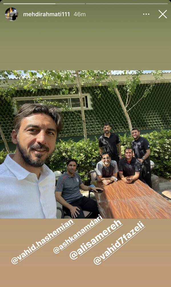 دیدار مهدی رحمتی با مربی تیم ملی/عکس