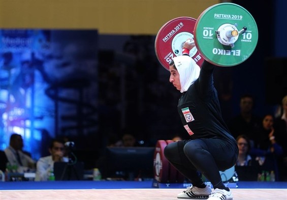 وزنه‌برداری قهرمانی آسیا| عناوین پنجمی و ششمی بانوان ایران در دسته ۸۱ کیلوگرم